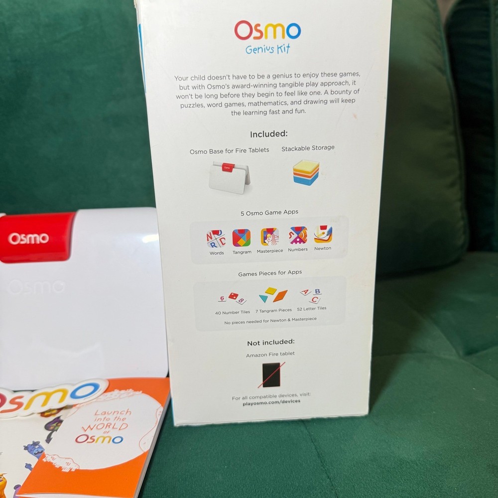 Osmo Genius Kit for Amazon Fire Tablets 5 Hands-On Learning Games