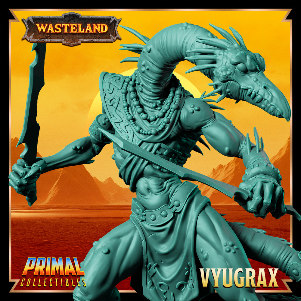 D&D Vyugrax Draconian Tyr Dark Sun 32mm
