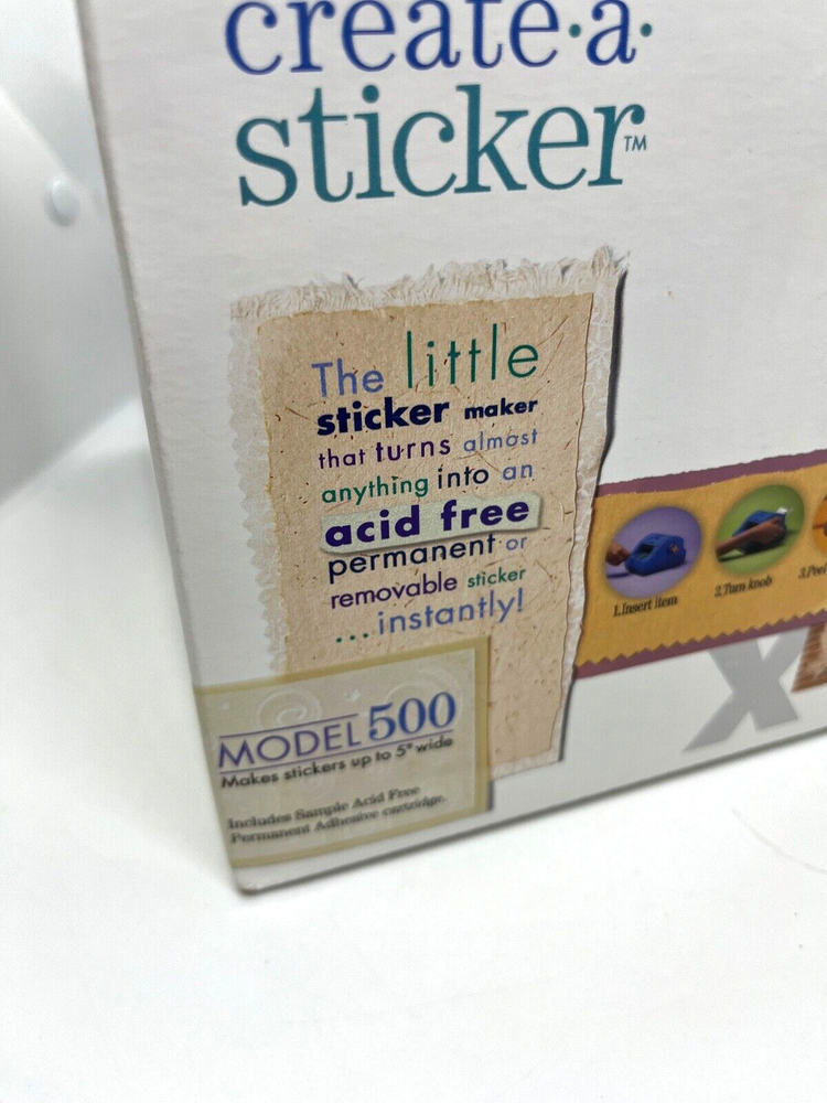 Xyron Create A Sticker Model 500 Sticker Maker Machine Scrapbooking Crafts