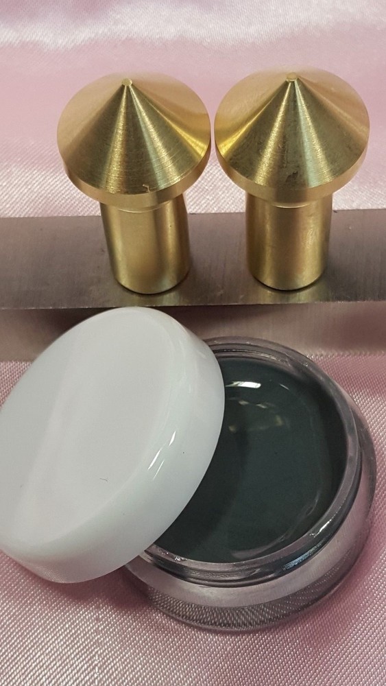 Gunsmith Tools- 2 Brass Muzzle Laps-Rifle Or Pistol Crowning+Lapping Compound