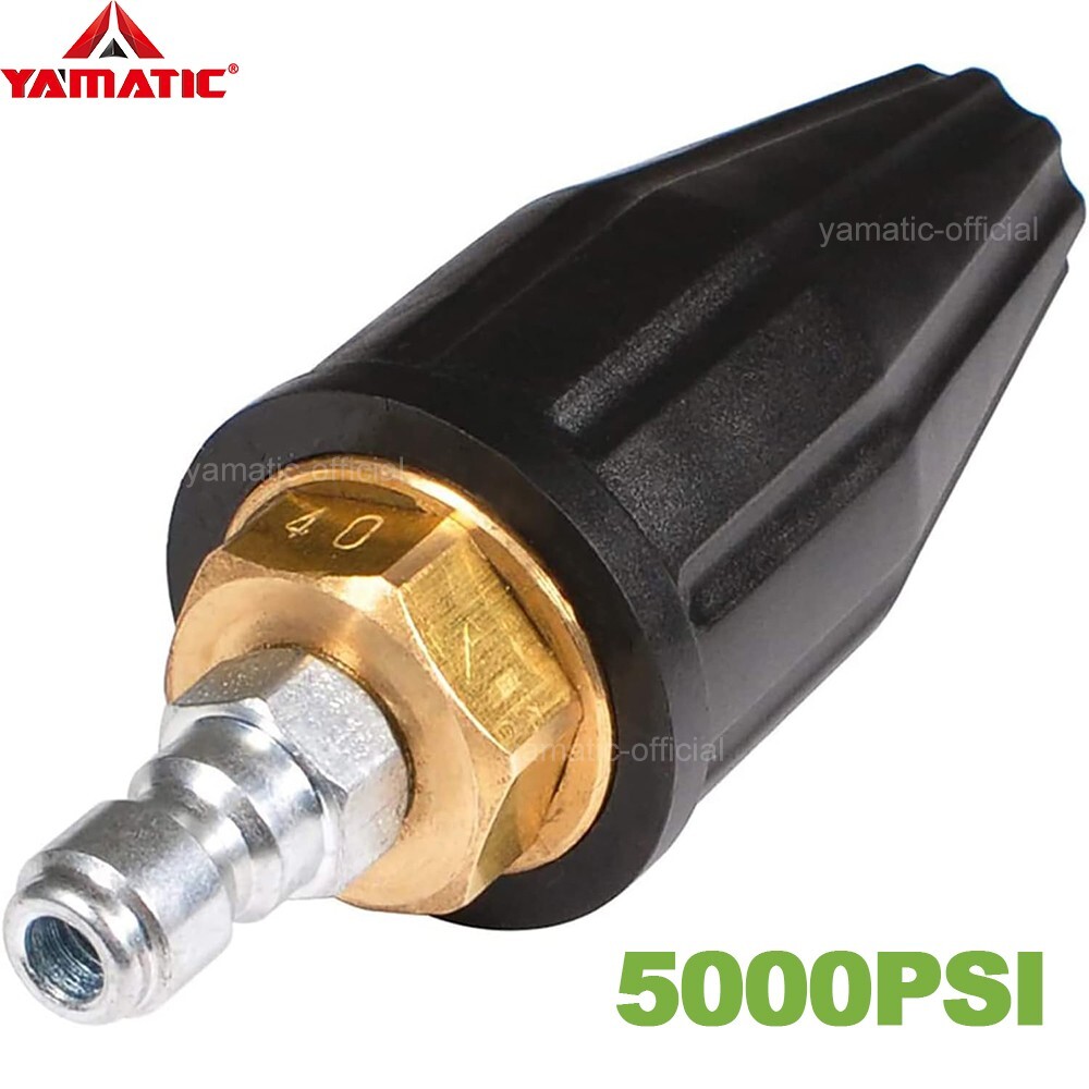 YAMATIC 5000 PSI Pressure Washer Turbo Nozzle for Hot Water 360° Rotating 4 GPM