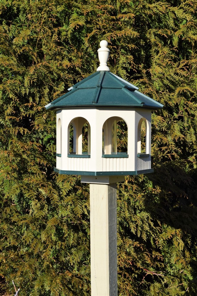 LARGE Poly Octagon bird feeder | Low maintenance | Amish handmade