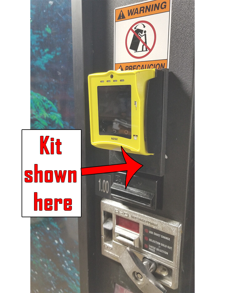 Card Reader Mask Mounting Kit for an Existing Validator – Flat Surface