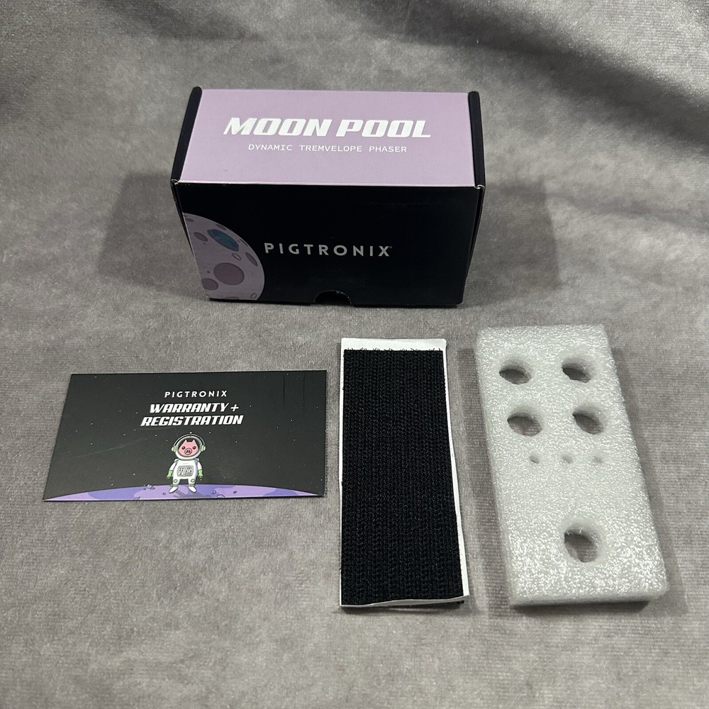 Pigtronix Moon Pool Tremvelope Phaser Effects Guitar Pedal BOX & INSERTS ONLY