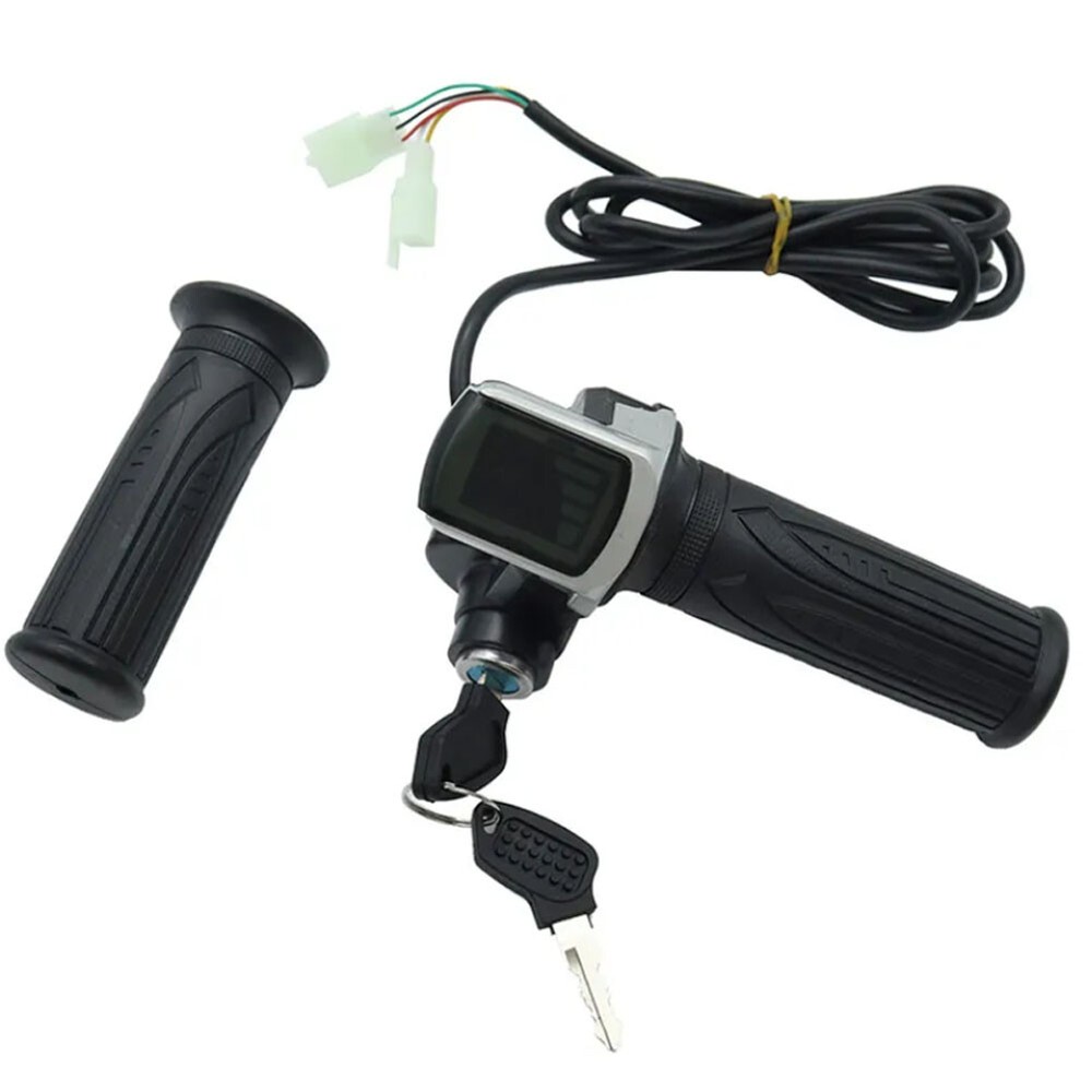 1PC 48V Ebike Throttle 6 Wires Throttle Automatic Cruise High-Speed Function