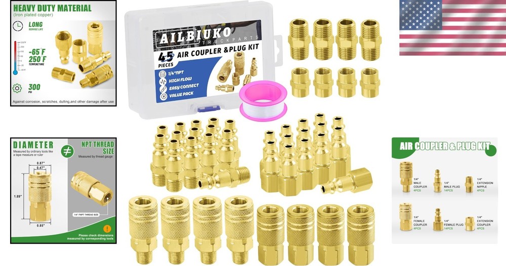 Versatile Air Compressor Accessories Kit