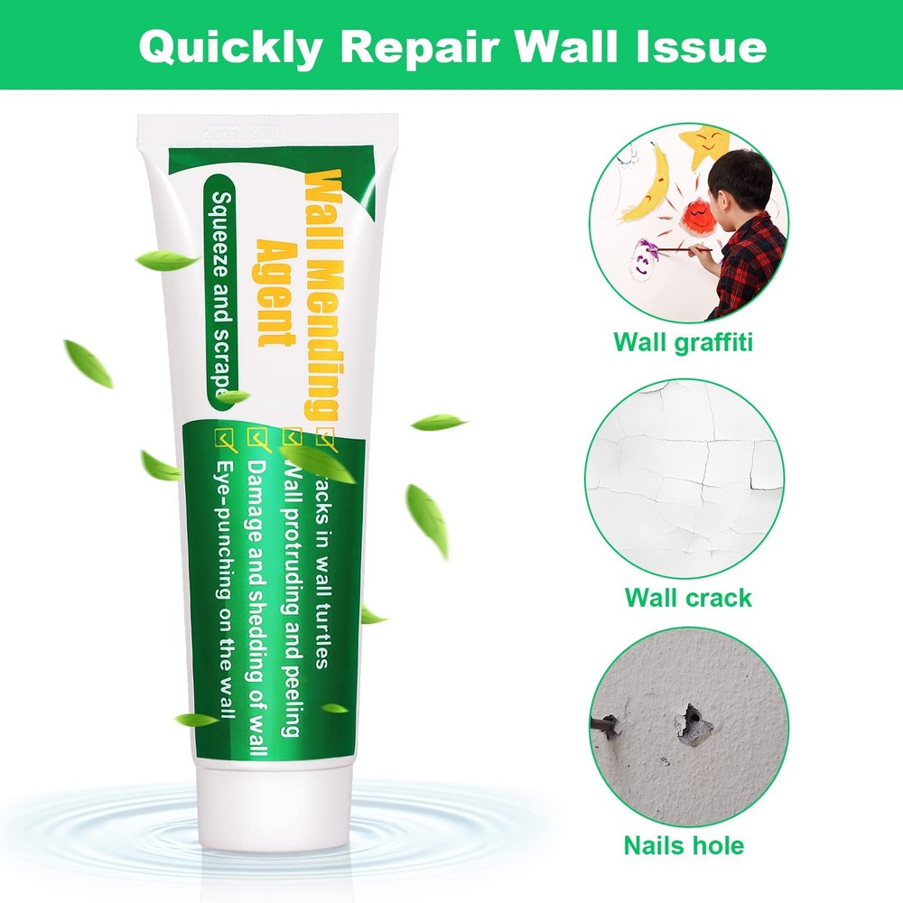 Drywall Repair Kit, 2 Pcs Spackle Wall Patch Kit with Scraper, 2 Pack