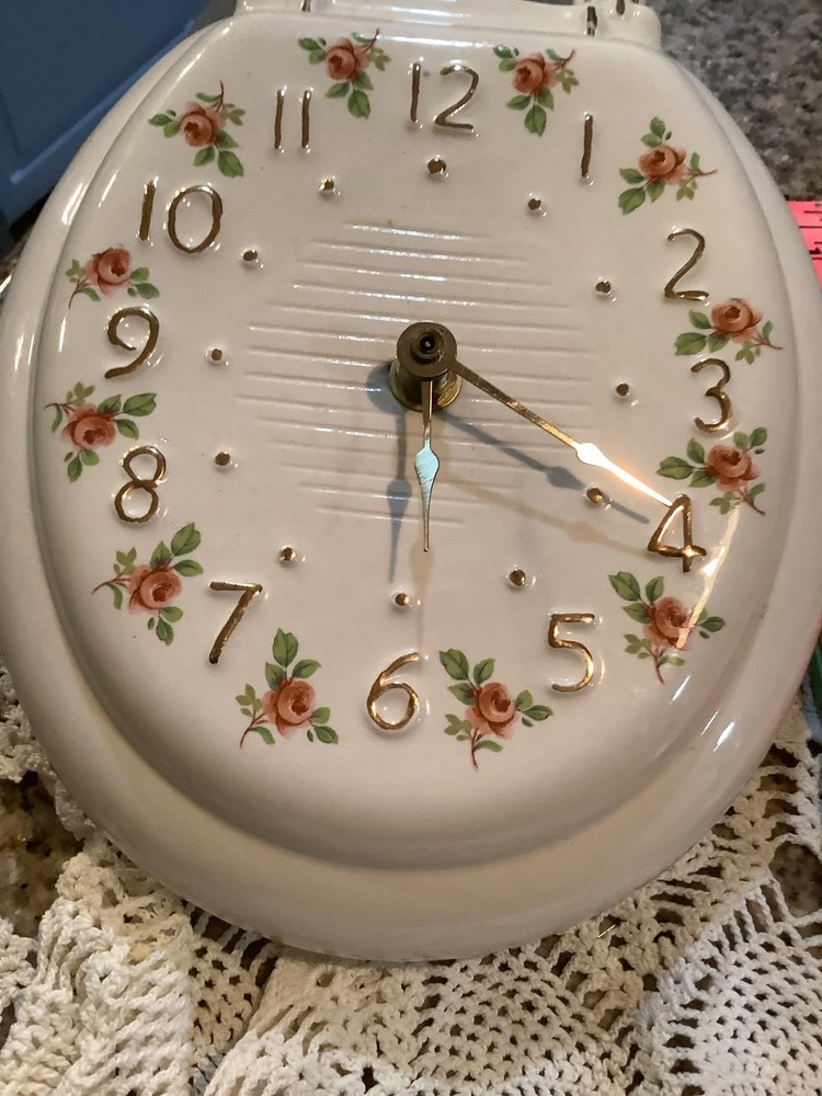 Takane Quartz Wall Clock with Floral Design