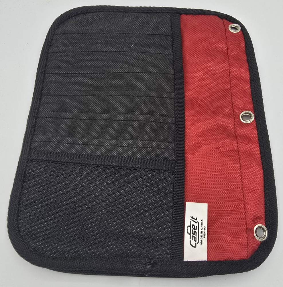 CASE IT 3 ring  STORAGE POUCH Red