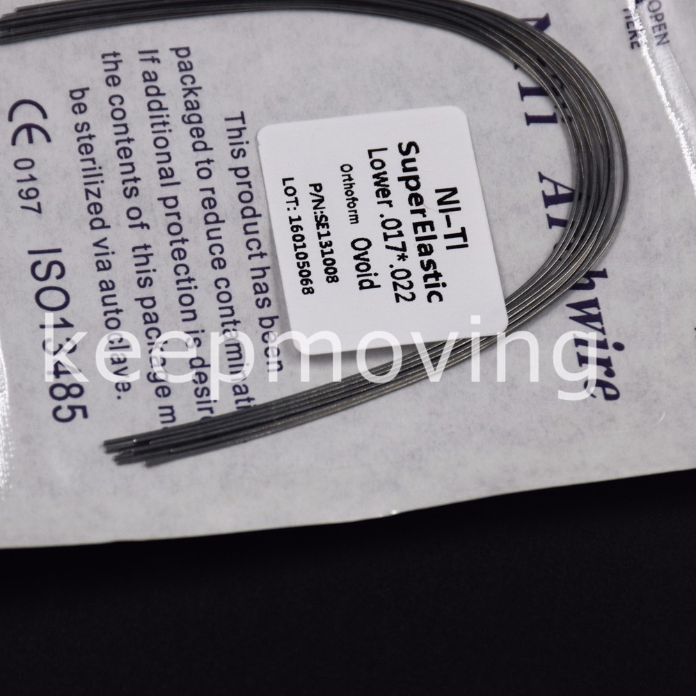 10*Dental Orthodontic Super Elastic Niti Rectangular Arch Wire 16*22 Upper&Lower