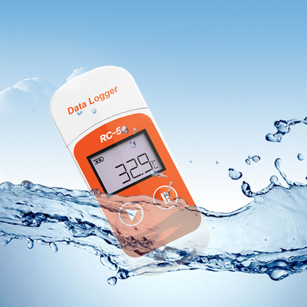 Portable Temperature Data logger USB Temp Recorder PDF Reporter 32000 Point