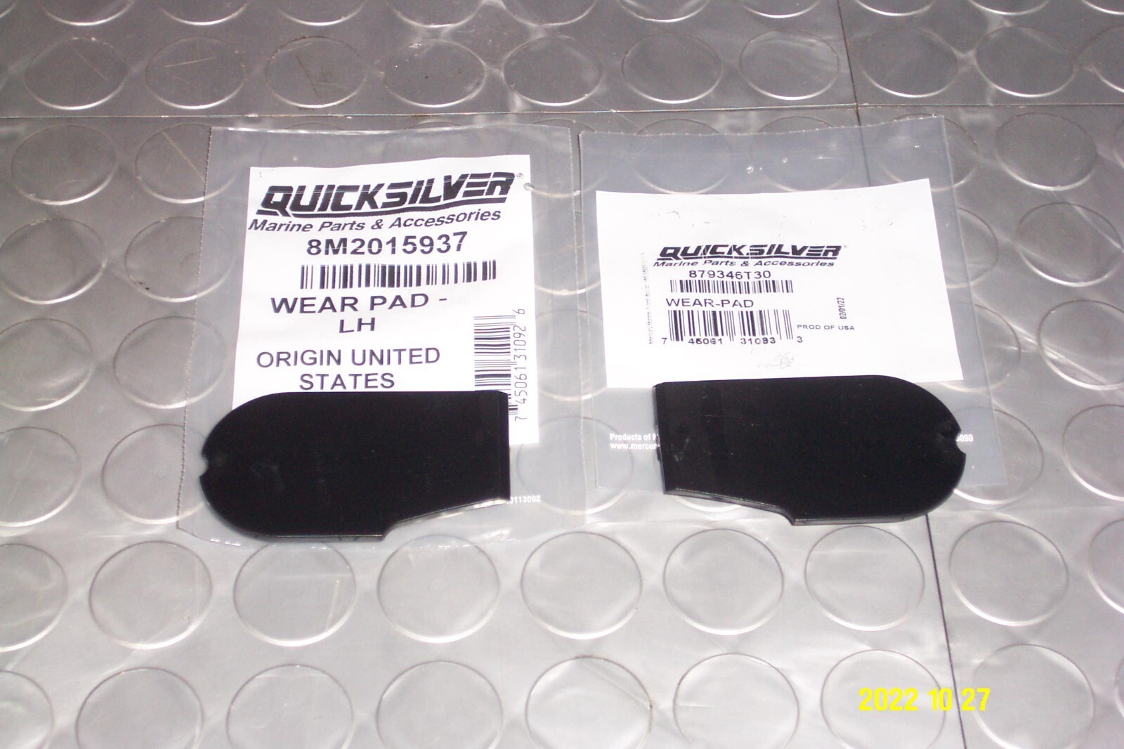 Mercury Quicksilver Wear Pad Kit Alpha 1 Gen 2 Sterndrive  8M2015937  879346T30