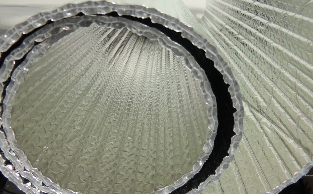 (4 Pack) 6" x 25' Reflective Double Poly Core Pipe Duct HVAC Wrap Insulation R8