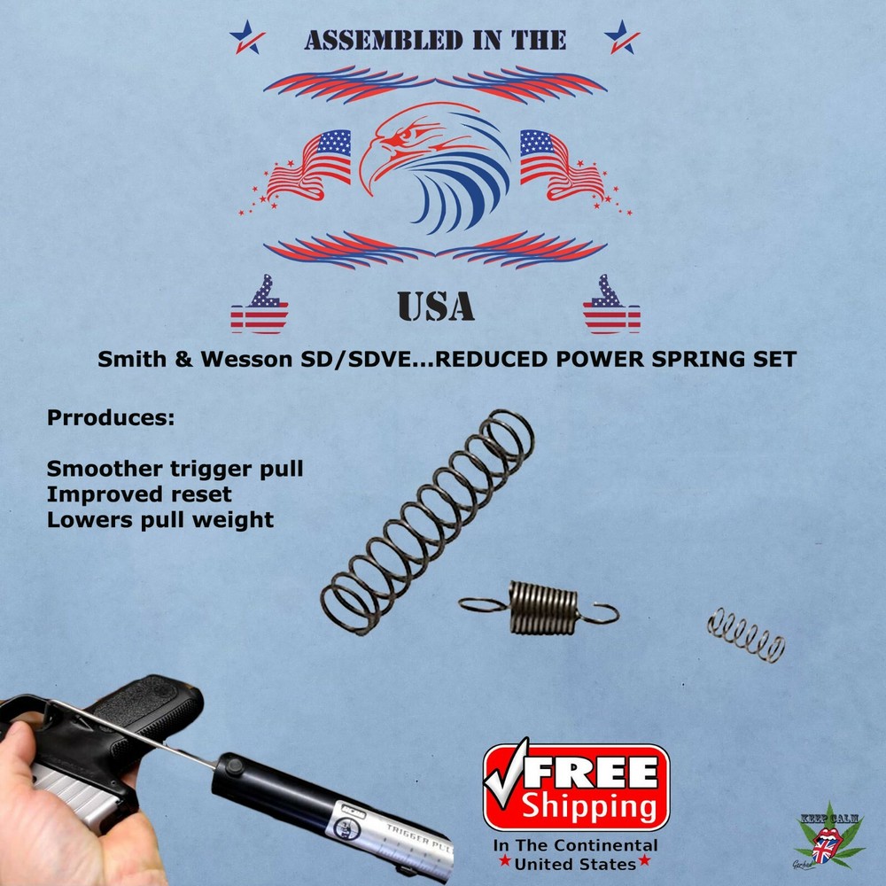 S&W SD VE Trigger Spring Upgrade Kit for Smith & Wesson SD9 SD40 SD9VE SD40VE