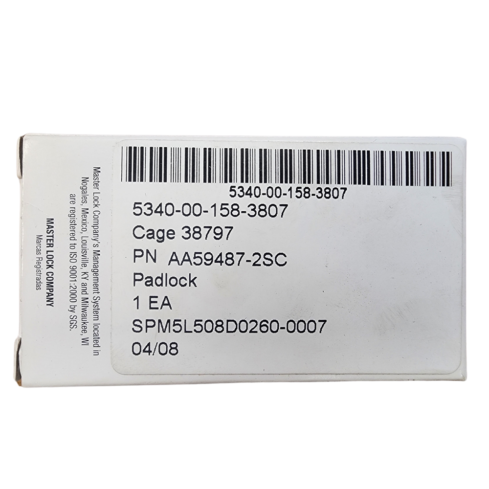 New Masterlock Padlock With Keys *mocinc.1982*