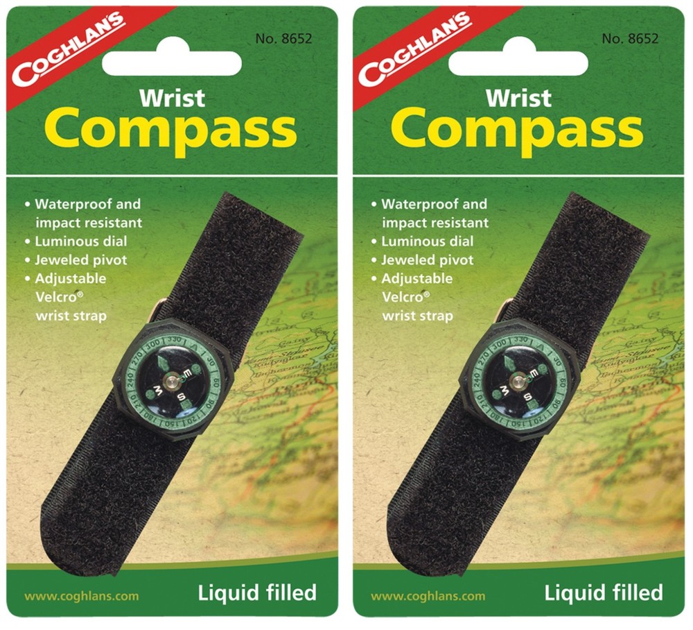 Coghlan's Liquid Filled Wrist Compass (2-Pack)