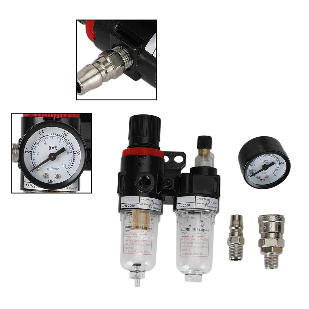 AFC2000 Air Compressor Filter Tool Reduce Valve Regulator Oil Water Separator.