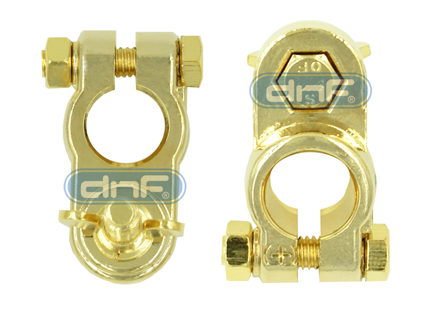 1 PACK HIGH PERFORMANCE GOLD PLATED POSITIVE CAR BATTERY POST TERMINAL
