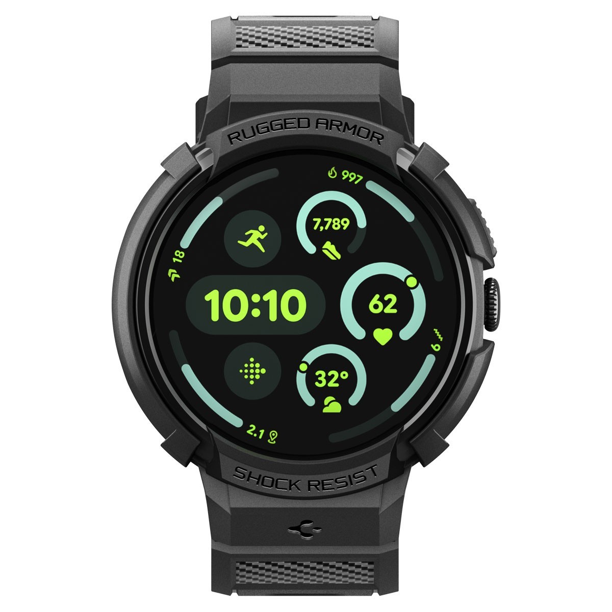 For Pixel Watch 4 (45mm) | Spigen Rugged Armor Pro
