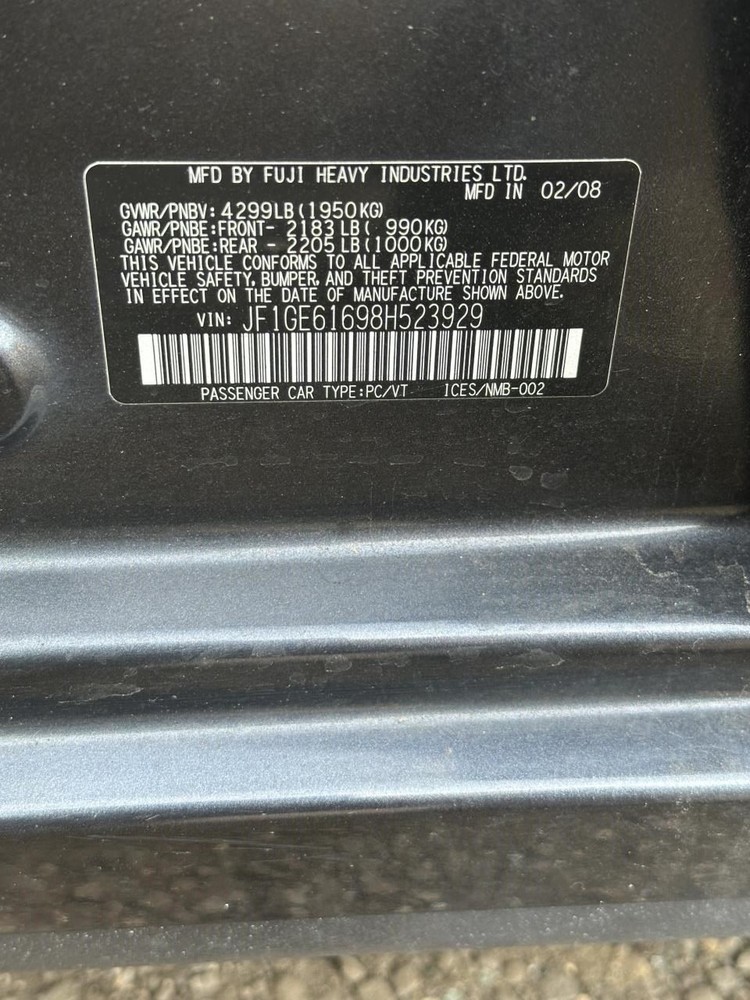 Ignition Switch Fits 2009-2010 FORESTER Assembly OEM