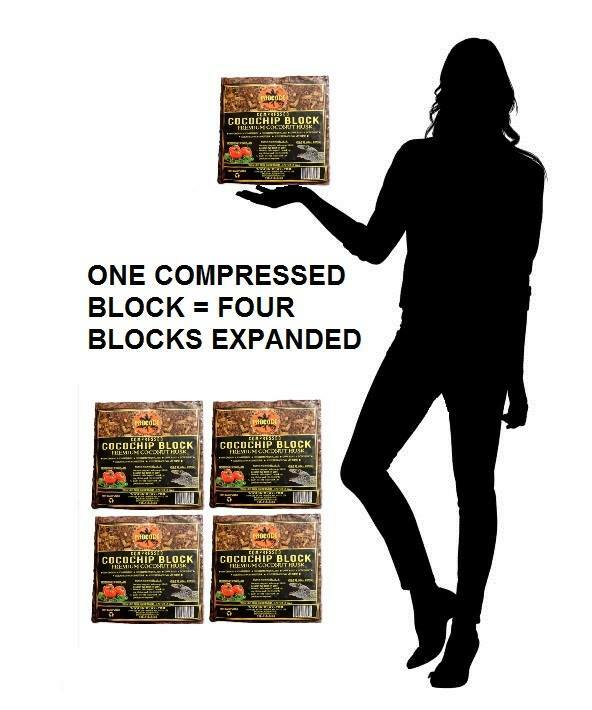 Prococo COCO CHIP - Single block Coco Husk | Organic Coir - Reptile Plants soil
