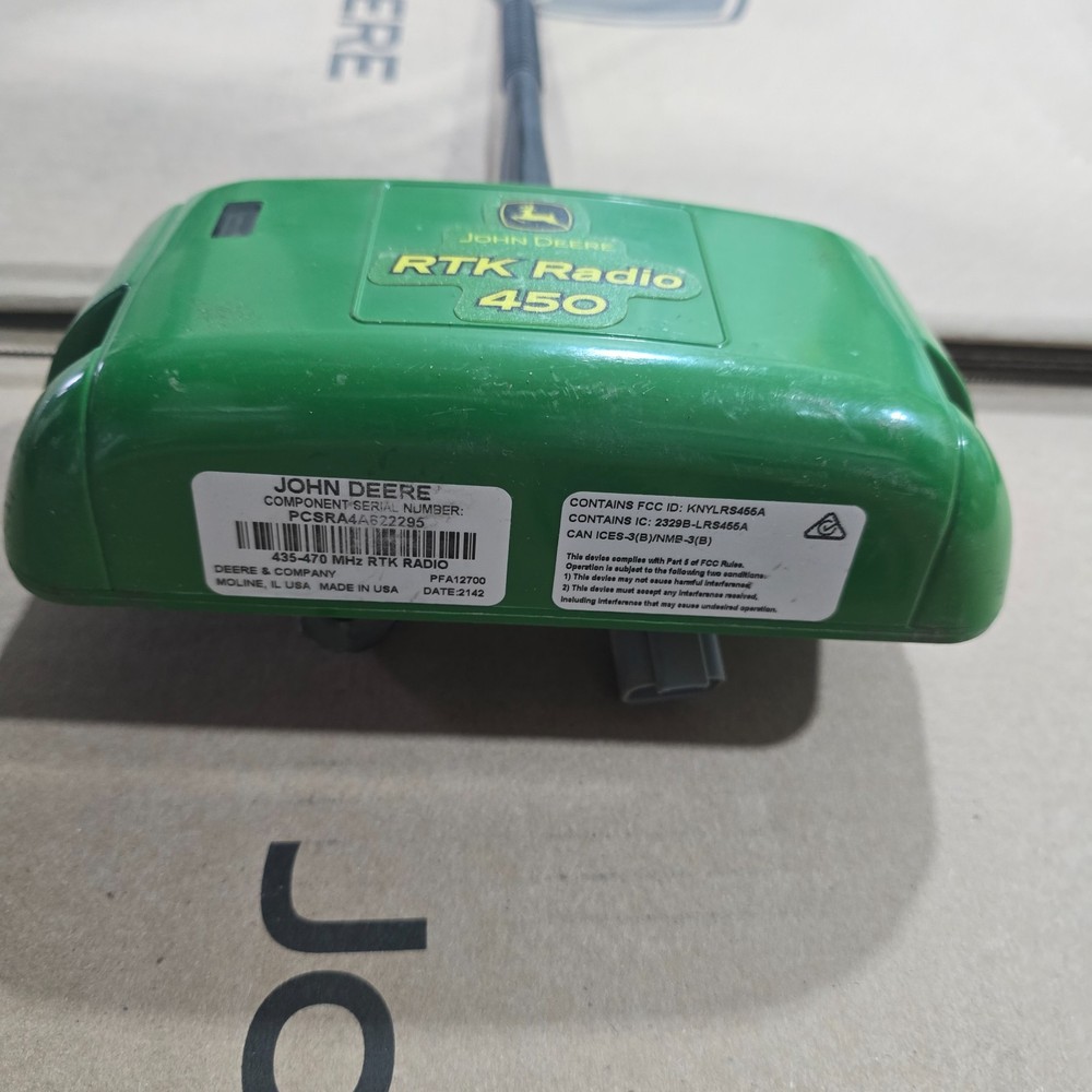 John Deere Starfire 450mhz RTK