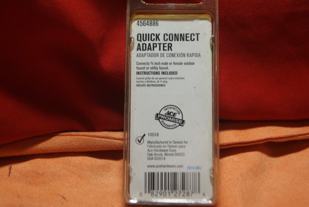 Ace Quick-Connect Dual Thread 3/4 in. Chrome Aerator Adapter #4564886