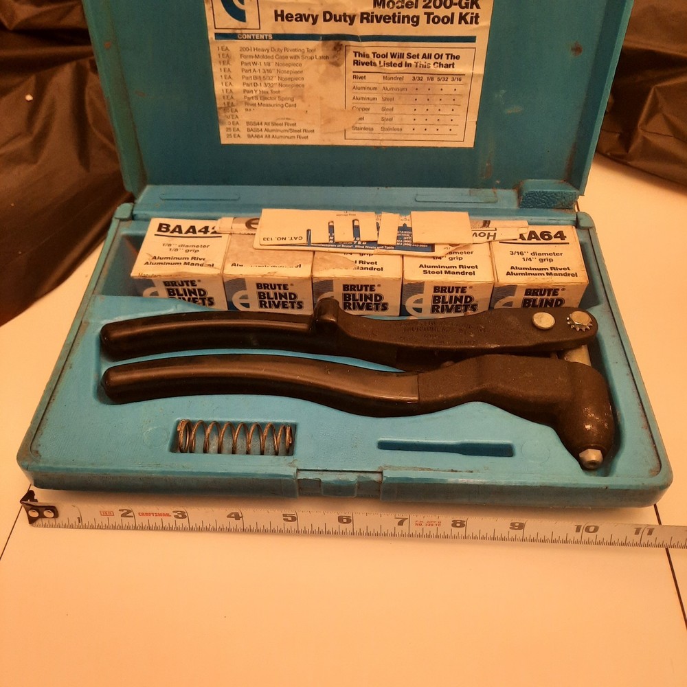 Creative Engineering Inc Model 200-GK Heavy Duty Riveting Tool Kit.