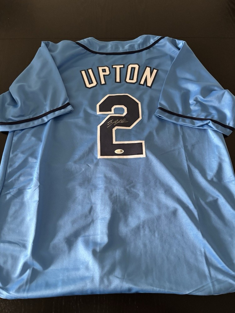 Rays BJ Upton signed Jersey JSA Authentic