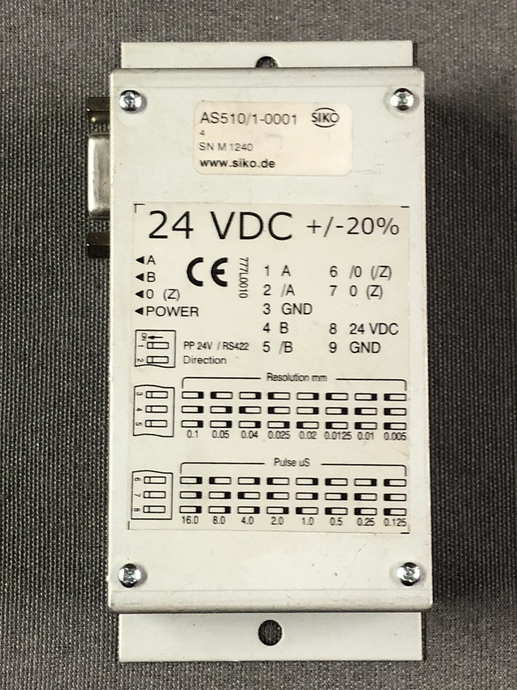 Siko AS510/1-0001 Linear Encoder Translation Module 5um Max. Resolution 24VDC