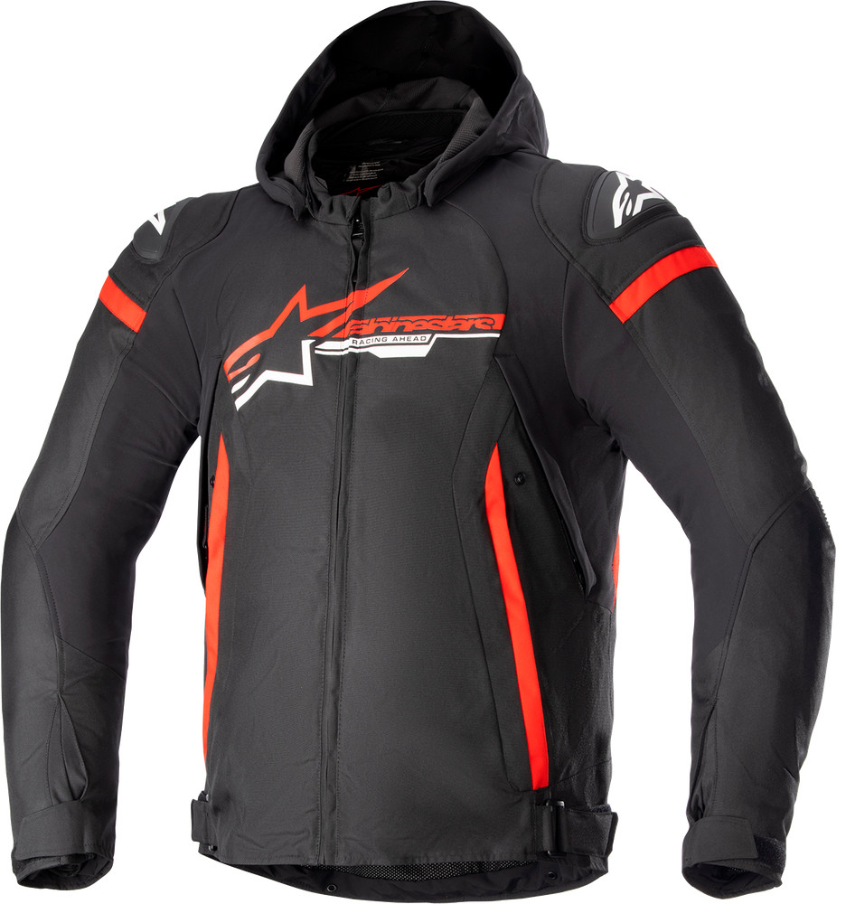 ALPINESTARS Zaca Waterproof Jacket - Black/Bright Red/White - For MediuM