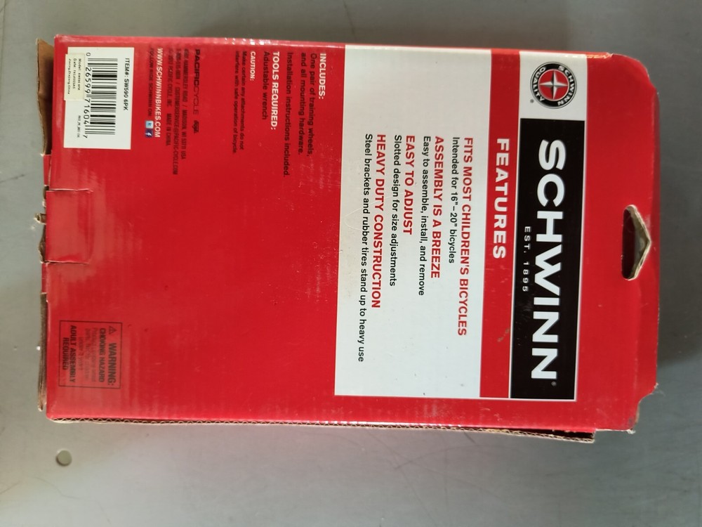 Schwinn Training Wheels 16" - 20"