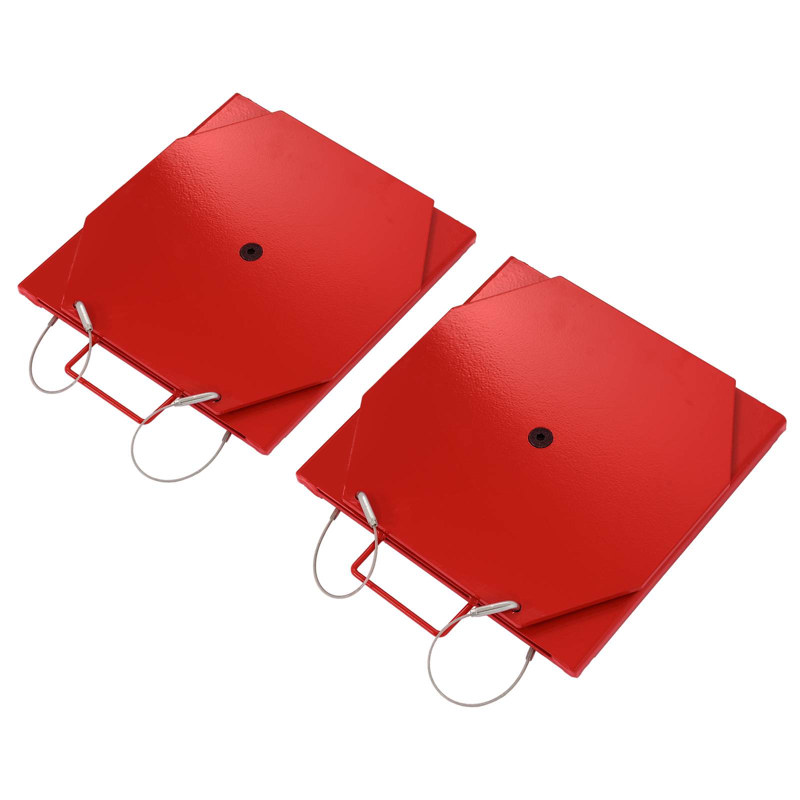 2X Wheel Front Alignment Turn Plate Set For Passenger Car Truck Turntable-Red