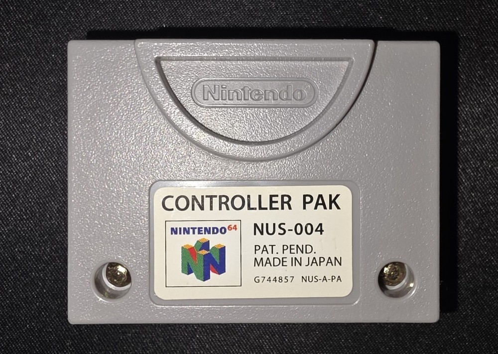 Official Nintendo 64 Controller Pak (NUS-004) Authentic - Cleaned & Tested