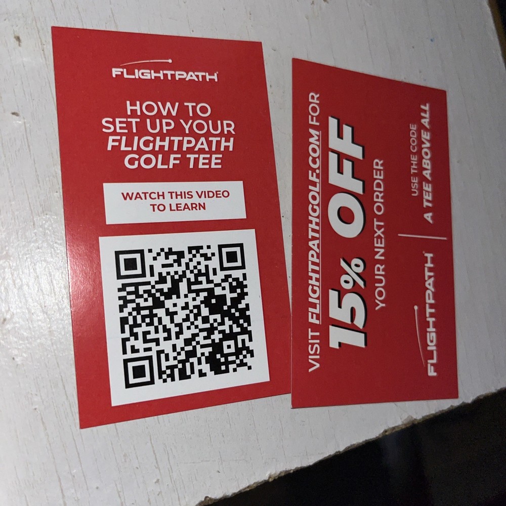 FlightPath Premium Golf Tees Durable Plastic 3.25" SEVEN.