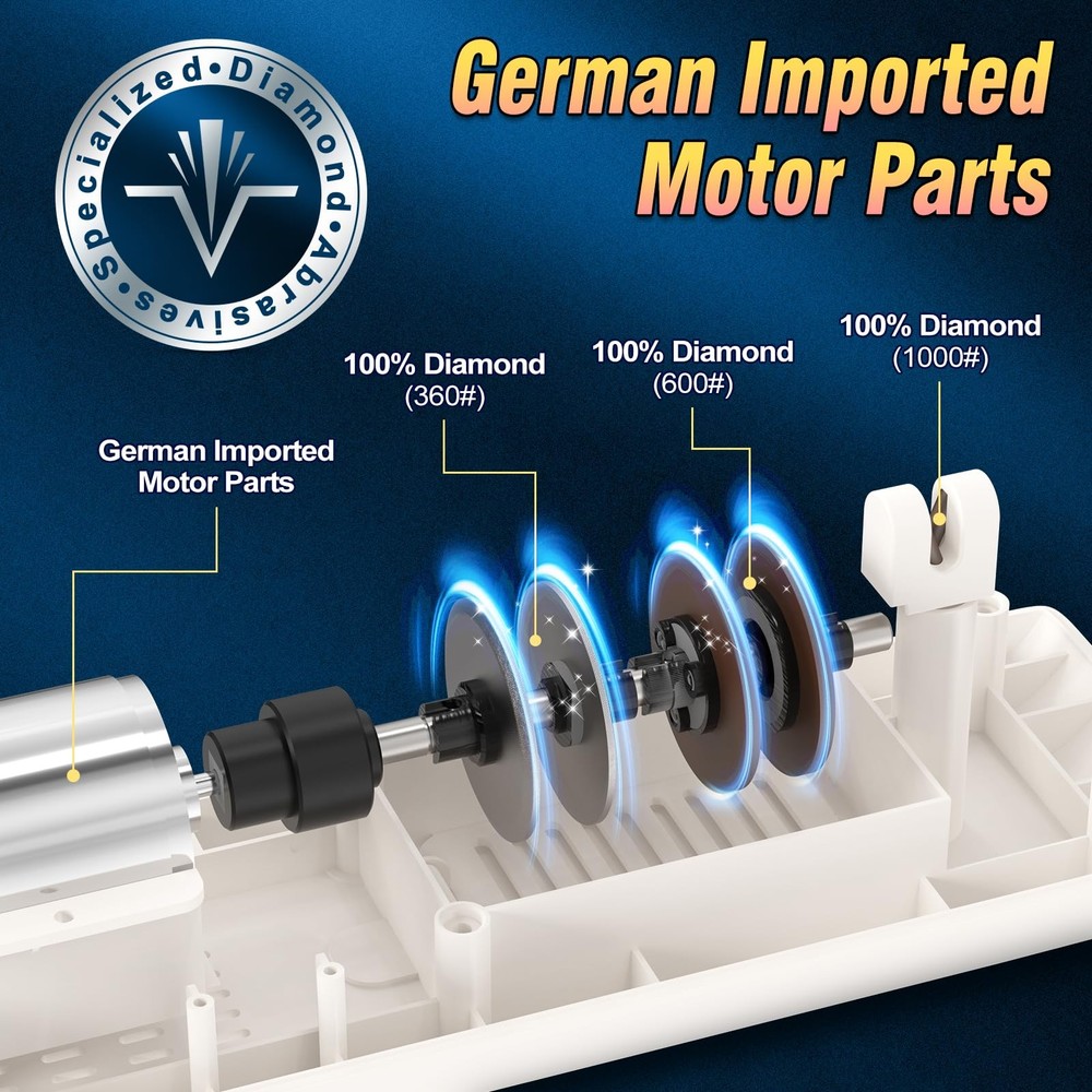 Electric Knife Sharpener Diamond Abrasive PRO Sharpener