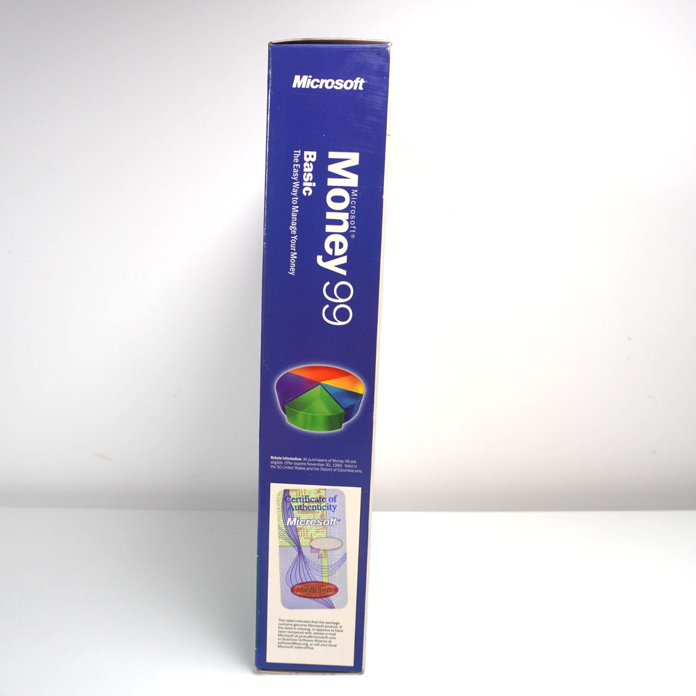 Microsoft Money 99 Basic English CD-ROM - For Windows 95 / NT - Complete Box