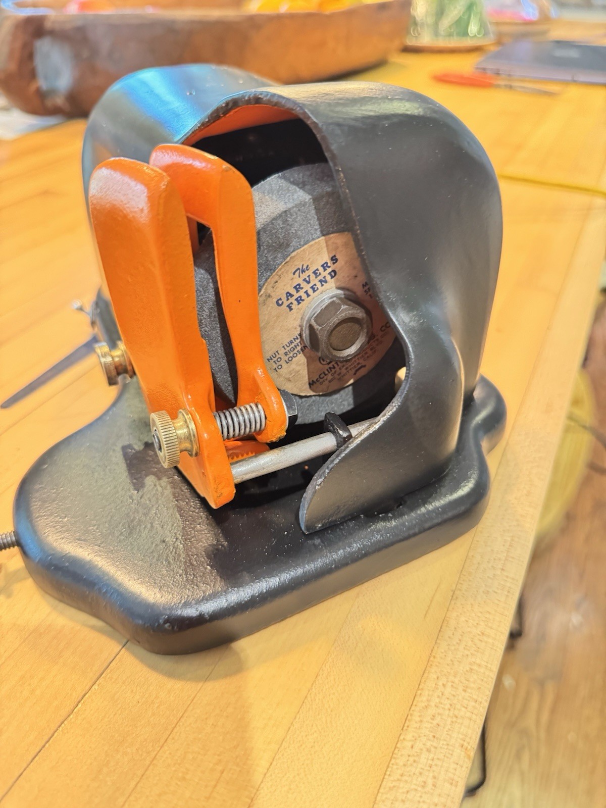 Knife Sharpener, The Carver's Friend Electric Motorized, Tested Works!