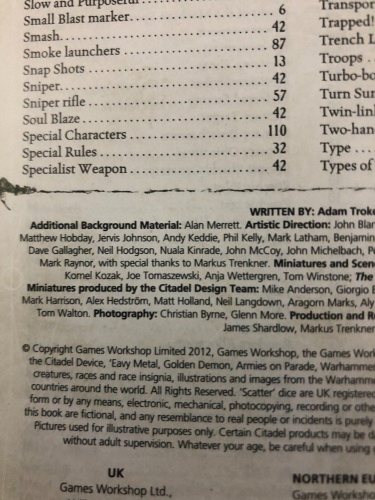Warhammer 40k Mini Core Rule Book 2012 Rulebook Soft Cover Small Version OOP