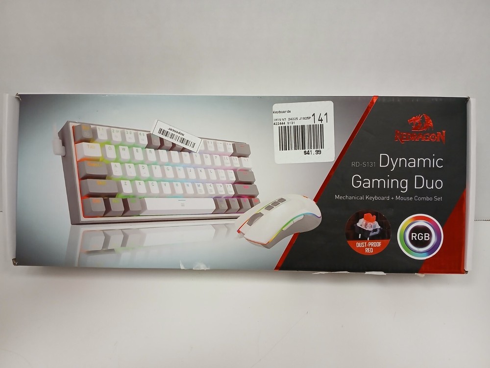 Redragon S131 Dynamic Gaming Duo Mechanical Keyboard   *Missing Mouse*