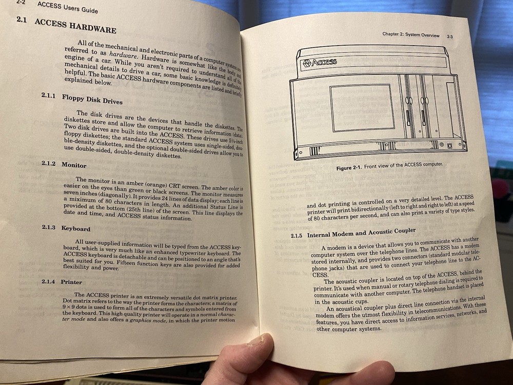 Rare Access Matrix CP/M Portable Vintage Computer from 1983 w System Software