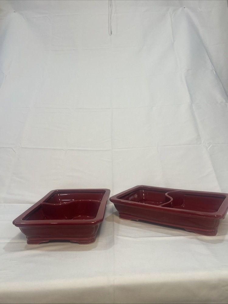 Divided Planter Pot 2 Pack/ Dish