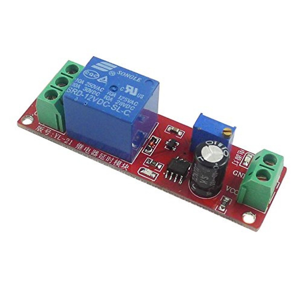 2PCS DC 12V NE555 Delay Timer Relay Switch Module 0 to 10 Seconds Adjustable ...
