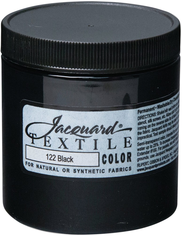 Jacquard Textile Color Fabric Paint 8oz-Black