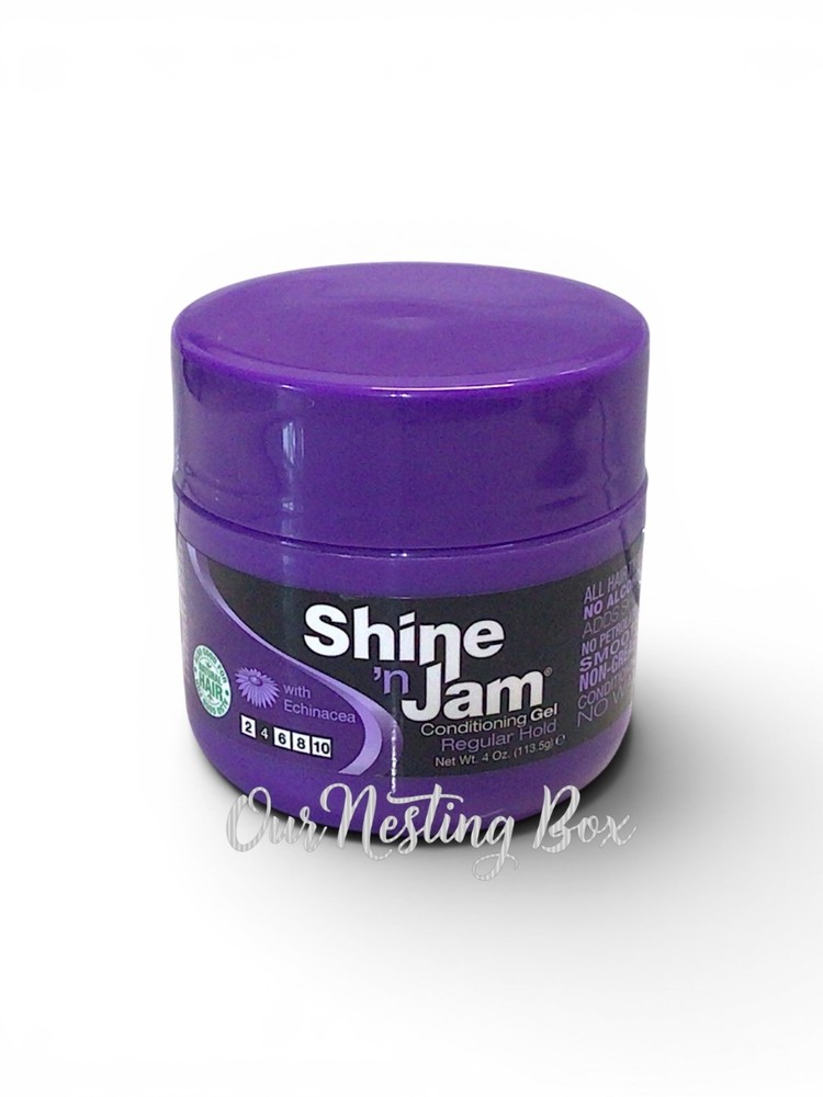 Ampro Shine 'n Jam Conditioning Gel - Regular Hold 4oz Echinacea Extract