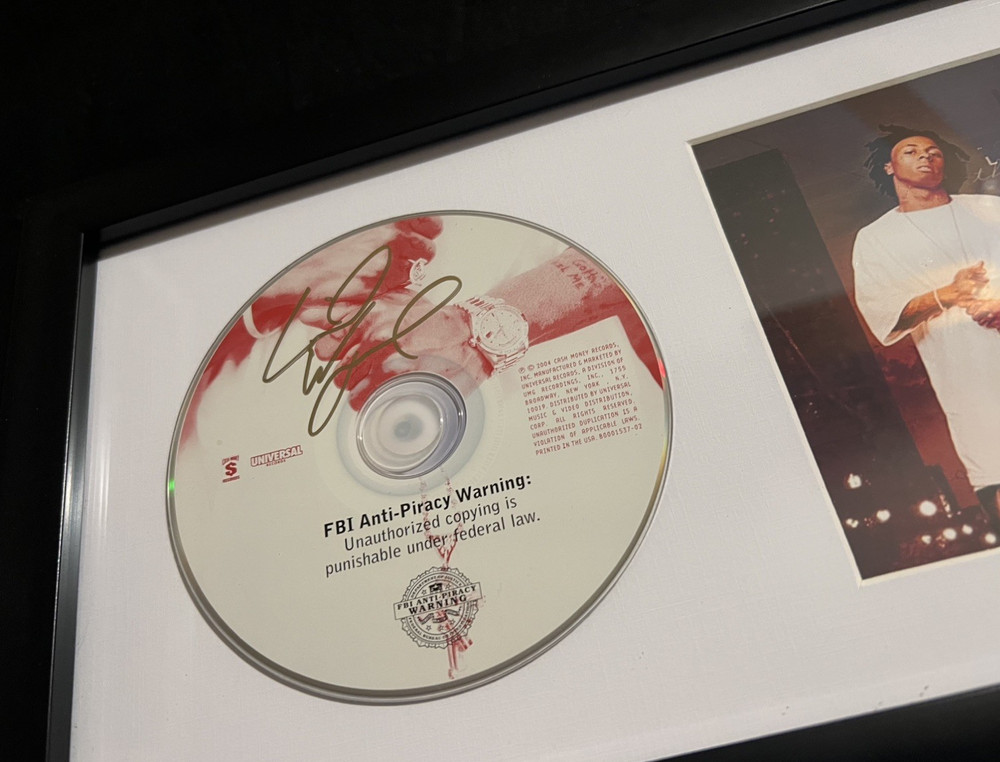 LIL WAYNE "THA CARTER” SIGNED FRAMED AUTOGRAPHED CD COVER *EXACT PROOF w/ COA