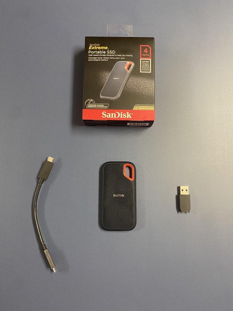 SanDisk Extreme V2 4TB USB-C Portable External SSD Tested Working