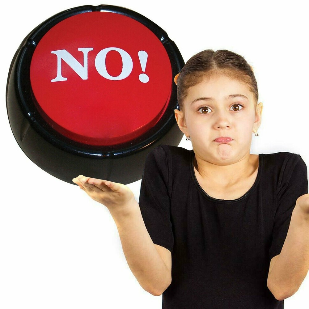 Humorous Novelty NO Button- Gag Gift