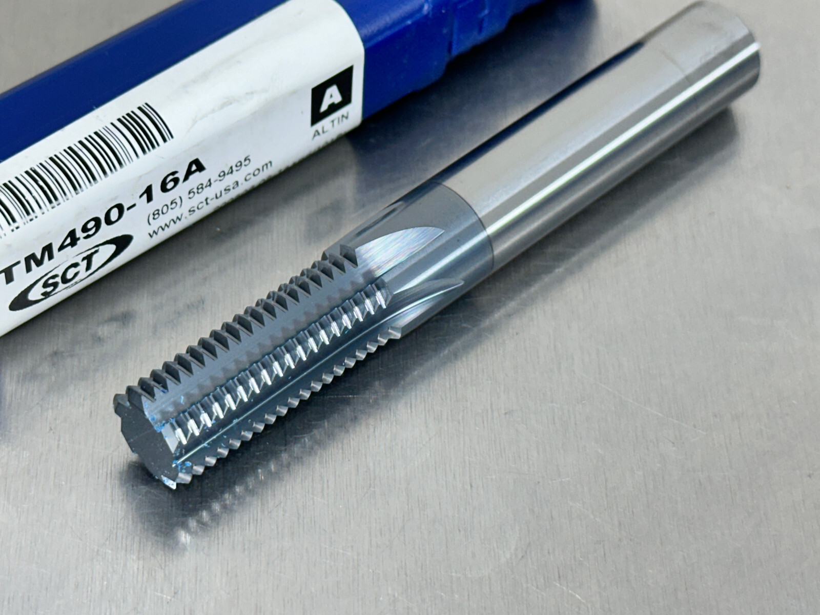 SCT 5/8-16 Carbide Thread Mill AlTiN+ 6 Flute TM490-16A