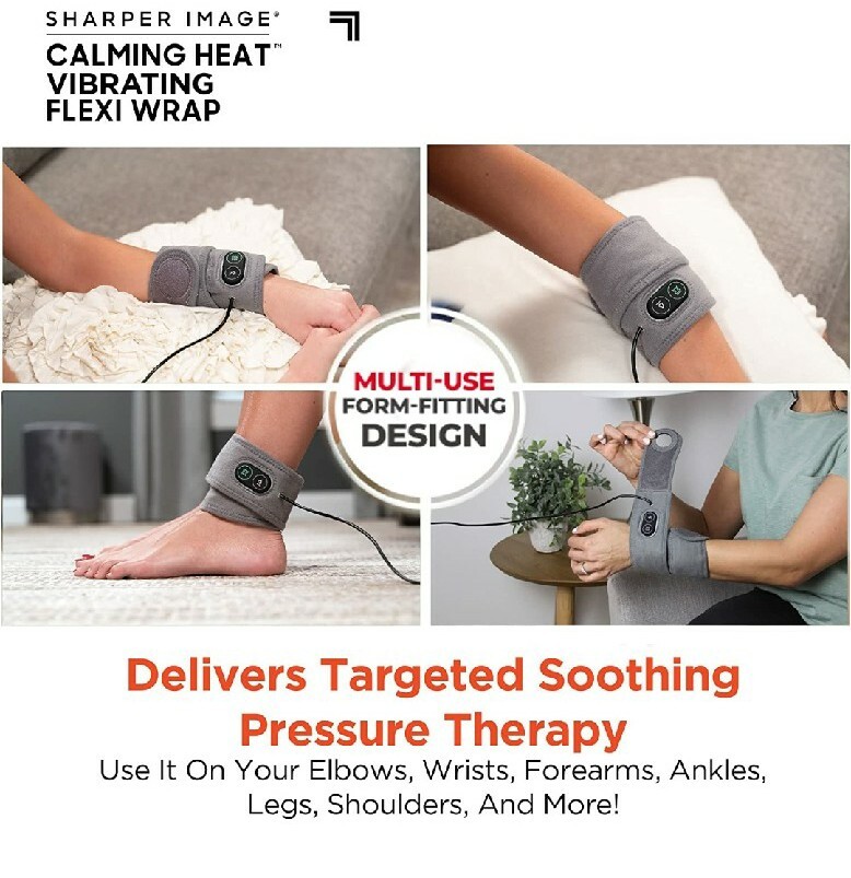 Sharper Image Calming Heat Massaging Flexi Wrap